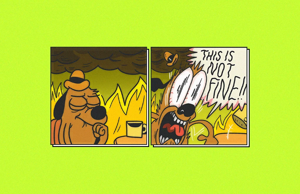 KC Green This Is Fine meme creator AI startup Artisan copyright theft 2026